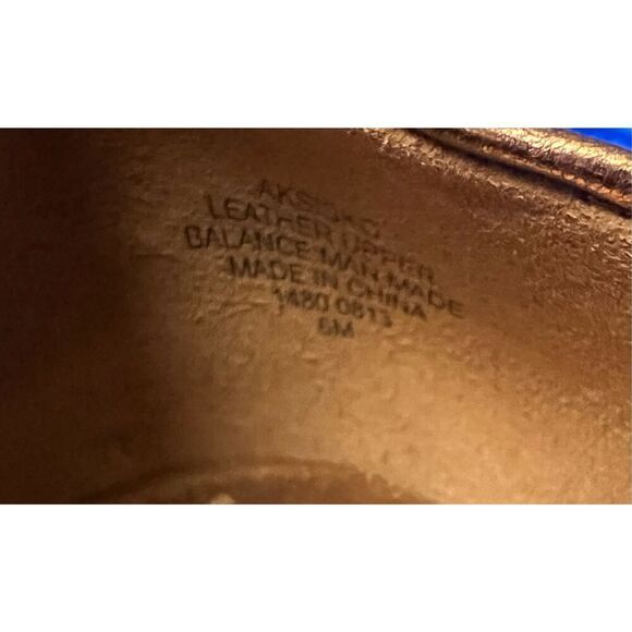 Anne Klein 6 Snake Embossed Leather Loafers Brown Metallic Iflex Comfort Shoe - Picture 9 of 9